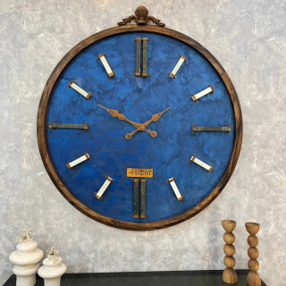 ساعت دیواری مدل اکسید کریستال آبی